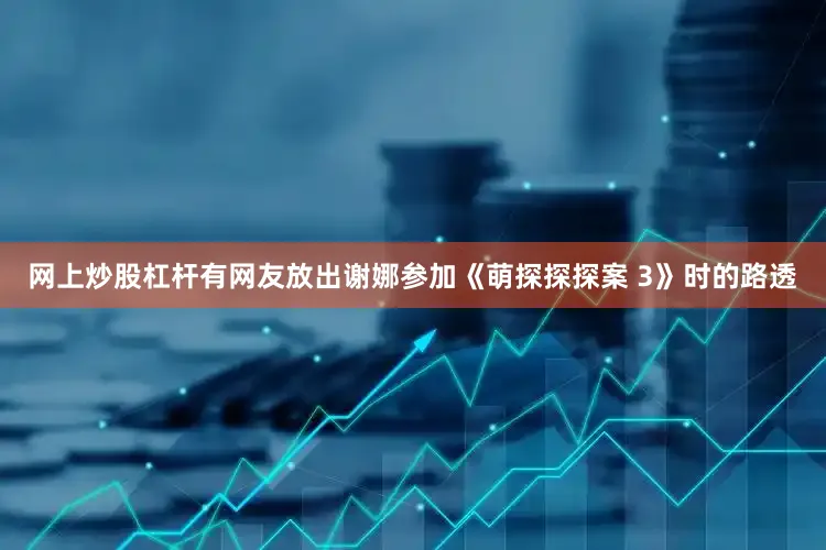 网上炒股杠杆有网友放出谢娜参加《萌探探探案 3》时的路透